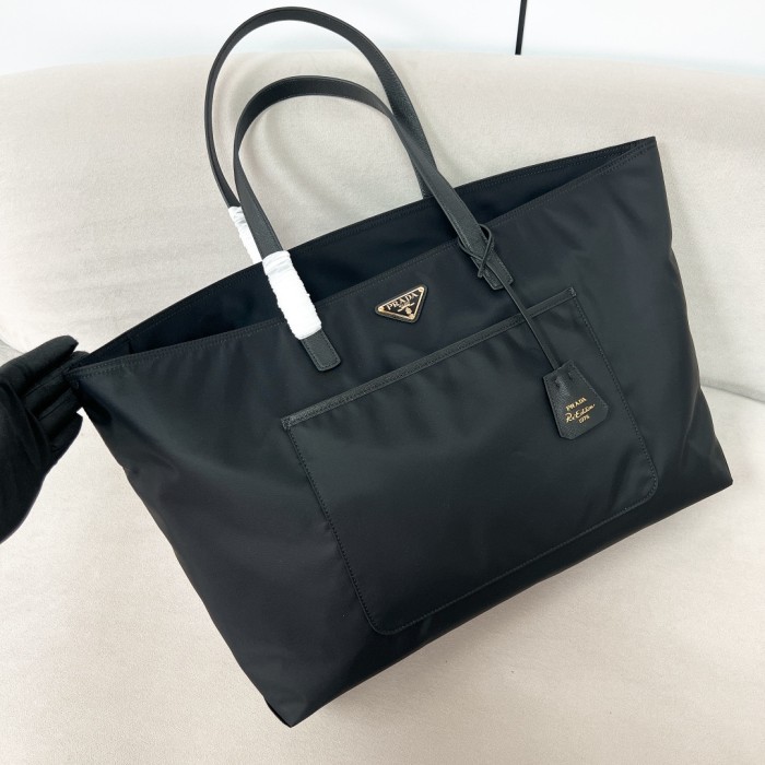 Re-Edition 1978 Large Re-Nylon And Saffiano Leather Tote Bag“43*31*15CM”-087=