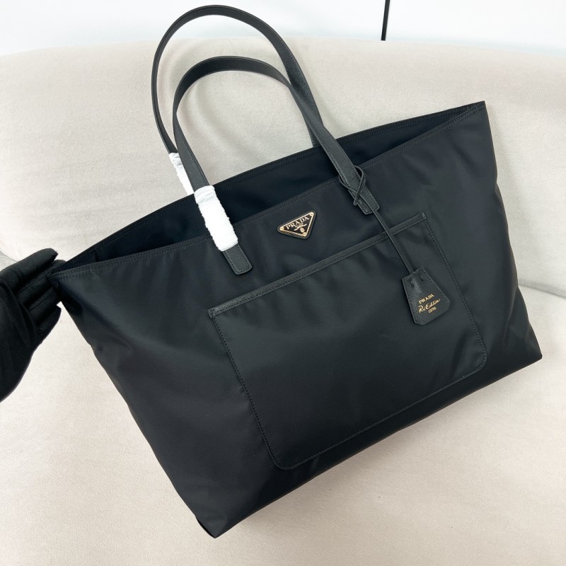 Re-Edition 1978 Large Re-Nylon And Saffiano Leather Tote Bag“43*31*15CM”-087=