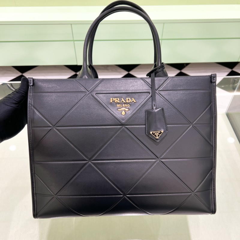 Medium Leather Symbole Bag With Topstitching“39*31*11.5CM”-0021=
