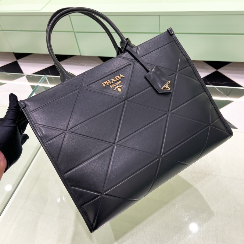 Medium Leather Symbole Bag With Topstitching“39*31*11.5CM”-0021=