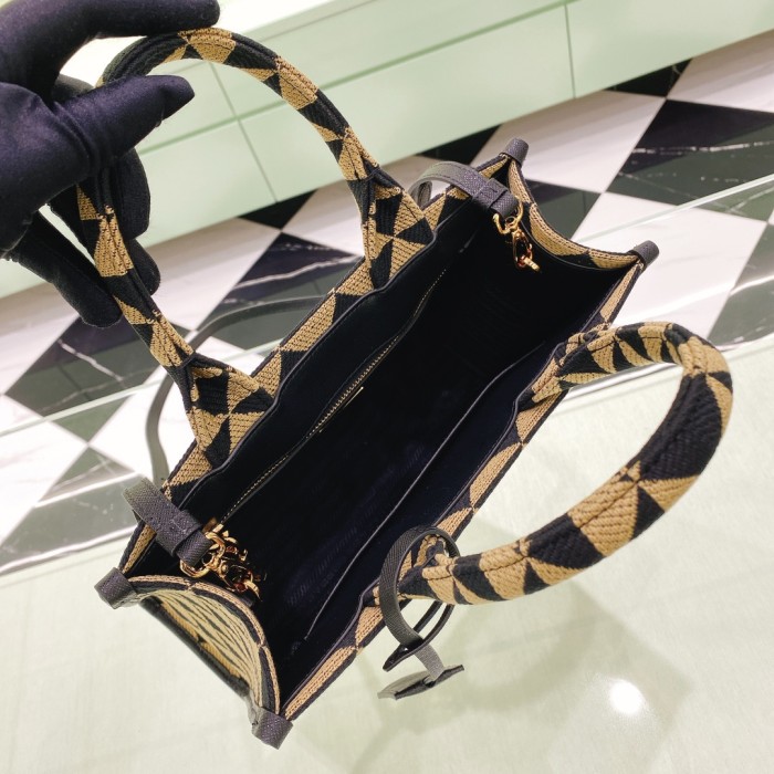Symbole Embroidered Fabric Handbag“39*31*11CM”-089=