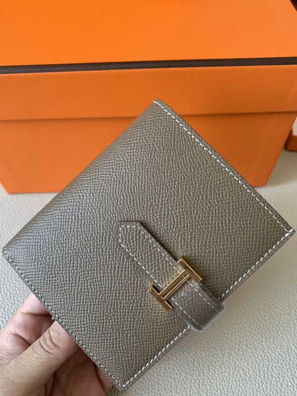 Bearn Compact Wallet Epsom Leather“10*12CM”-053=