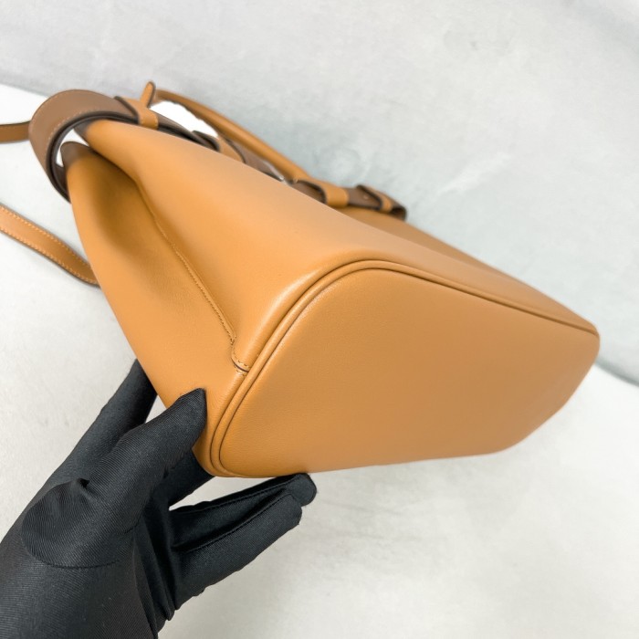 Buckle Calfskin Drawstring Handbag“37.5*27.5*14CM”-0841=