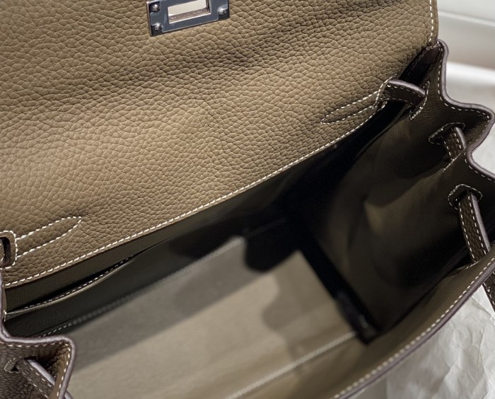Kelly Ado“22*9*23CM”Togo Leather -0551=