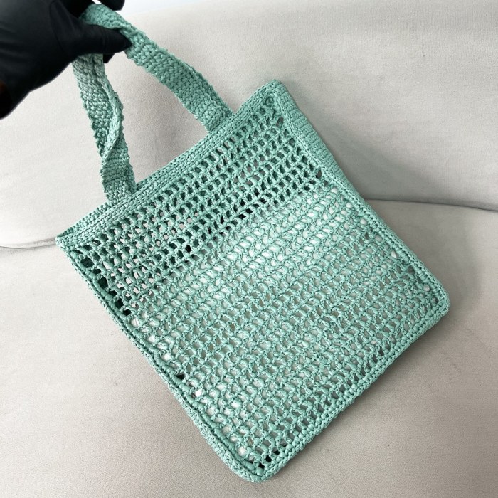 Crochet Tote Bag“38*36*3CM”-088=