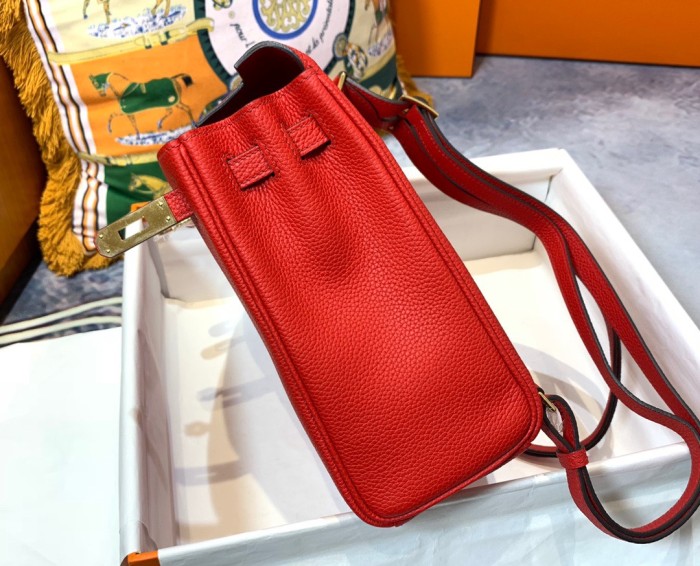 Kelly Ado“22*9*23CM”Togo Leather -0551=