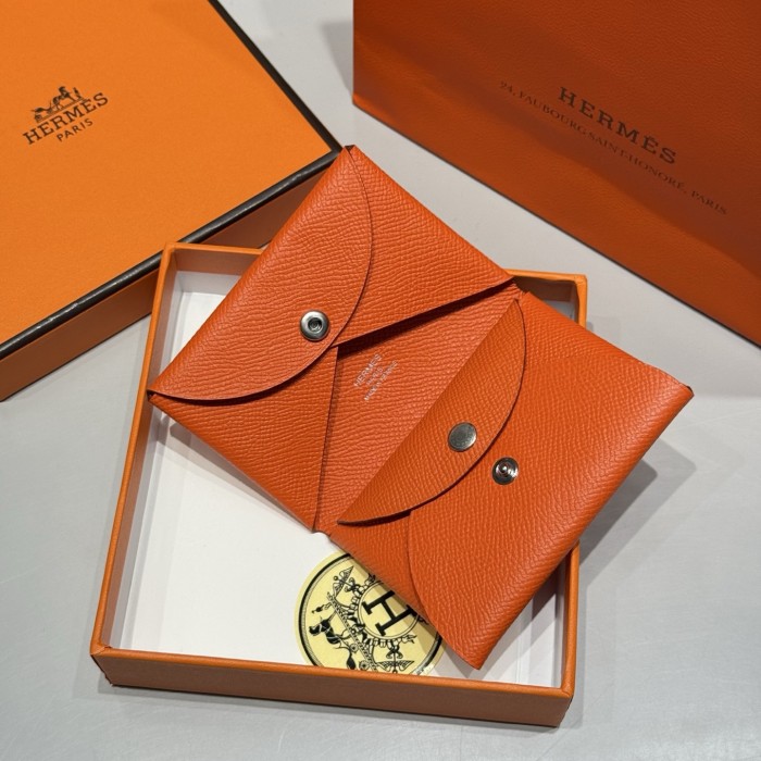 Calvi Duo Card Holder Epsom“10.5*7*1.3CM”-004=