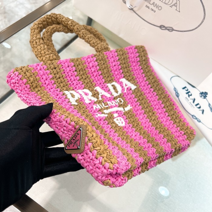 Crochet Tote Bag“24*24*8CM”-089=