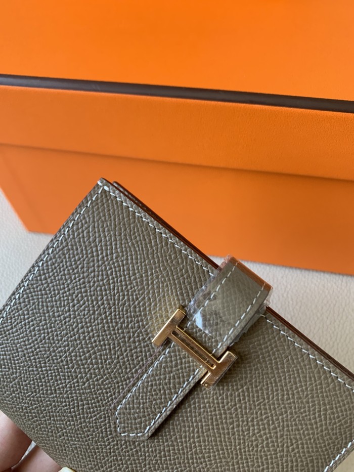 Bearn Compact Wallet Epsom Leather“10*12CM”-053=