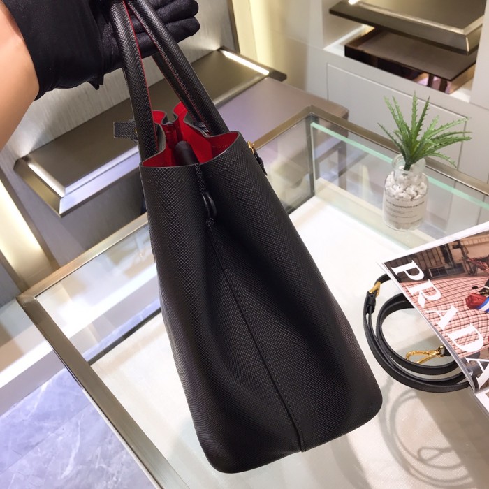Double Saffiano leather bag“33*25*14.5CM”-0031=