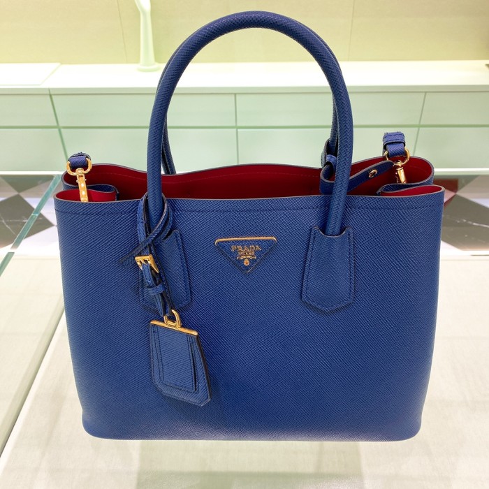Double Saffiano leather bag“33*25*14.5CM”-0031=