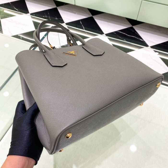 Double Saffiano leather bag“33*25*14.5CM”-0031=