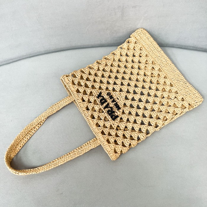 Crochet tote bag“30*29.5CM”-089=