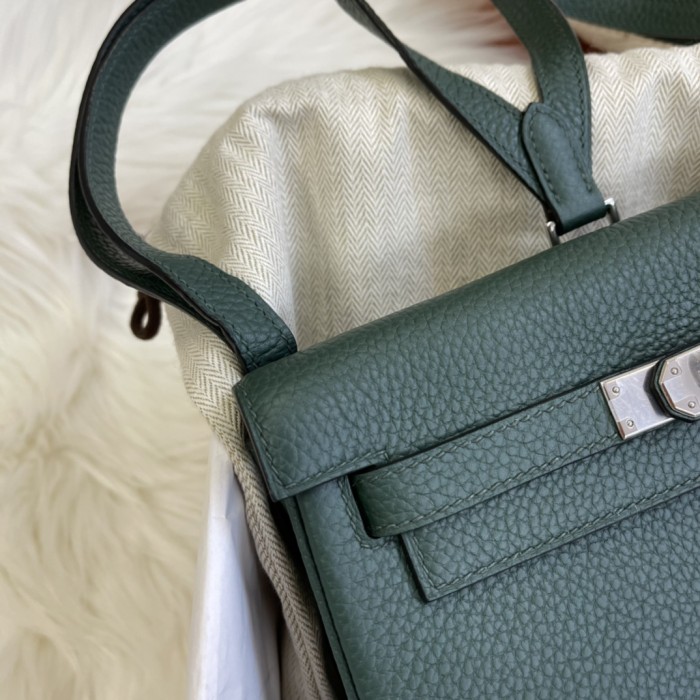 Kelly Ado“22*9*23CM”Togo Leather -0551=