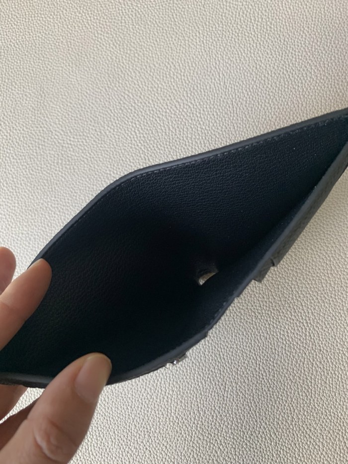 Bearn Compact Wallet Togo Leather “10*12CM”-053=