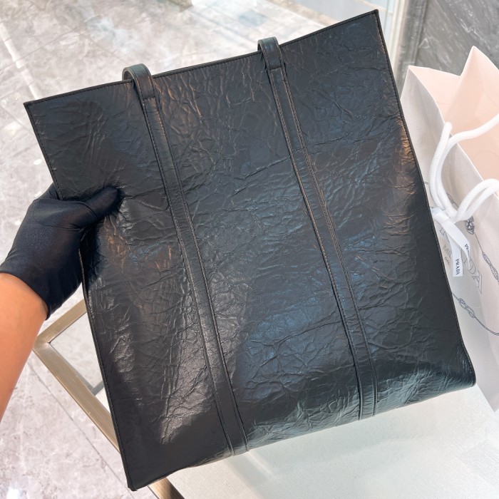 Logo-Plaque Tote Bag“39*36*13CM”-0051=