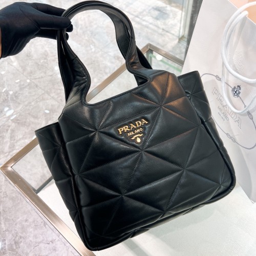 Quilted Nappa Leather Tote Bag“31*27*13CM”-089=
