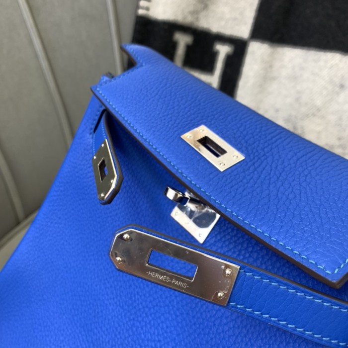 Kelly Ado“22*9*23CM”Togo Leather -0551=