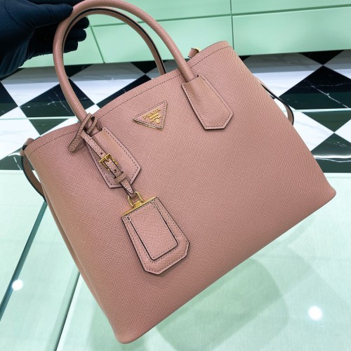 Double Saffiano leather bag“33*25*14.5CM”-0031=