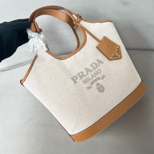 Linen Blend And Leather Buckle Bag “28*22.5*12.5CM”-088=