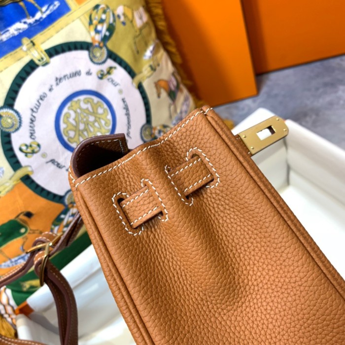 Kelly Ado“22*9*23CM”Togo Leather -0551=