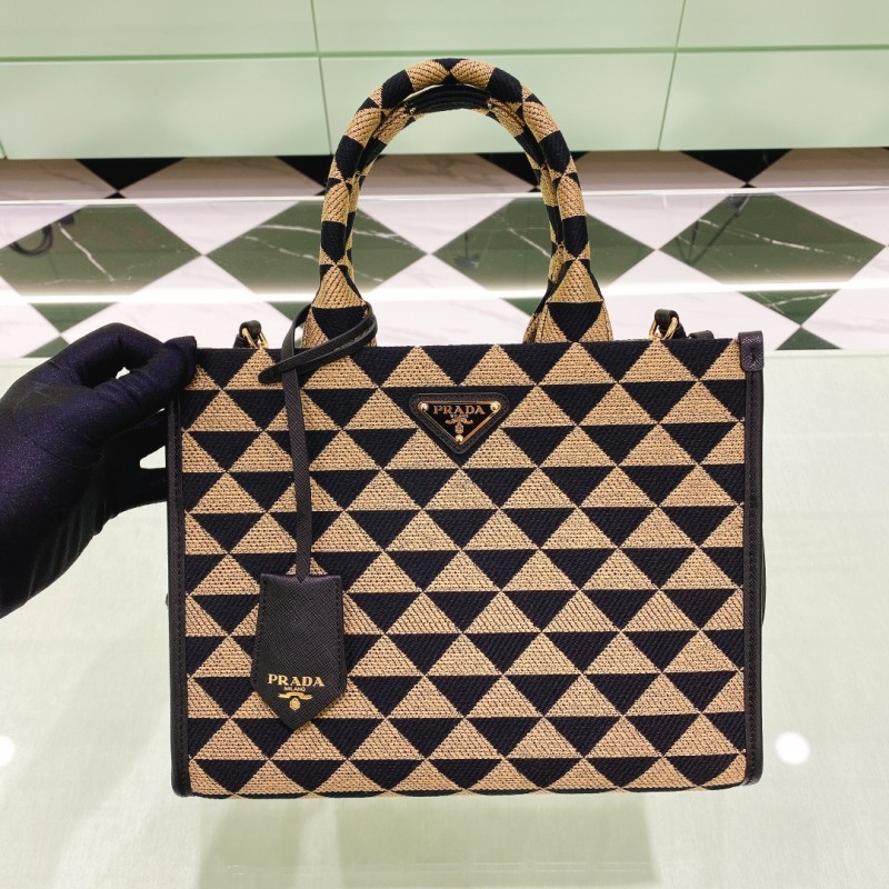 Symbole Embroidered Fabric Handbag“39*31*11CM”-089=
