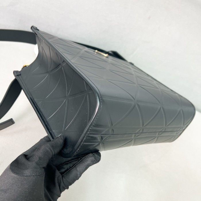 Large Leather Symbole Bag With Topstitching“30*23.5*9.5CM”-0021=