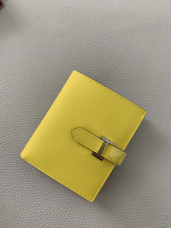 Bearn Compact Wallet Epsom Leather“10*12CM” -053=
