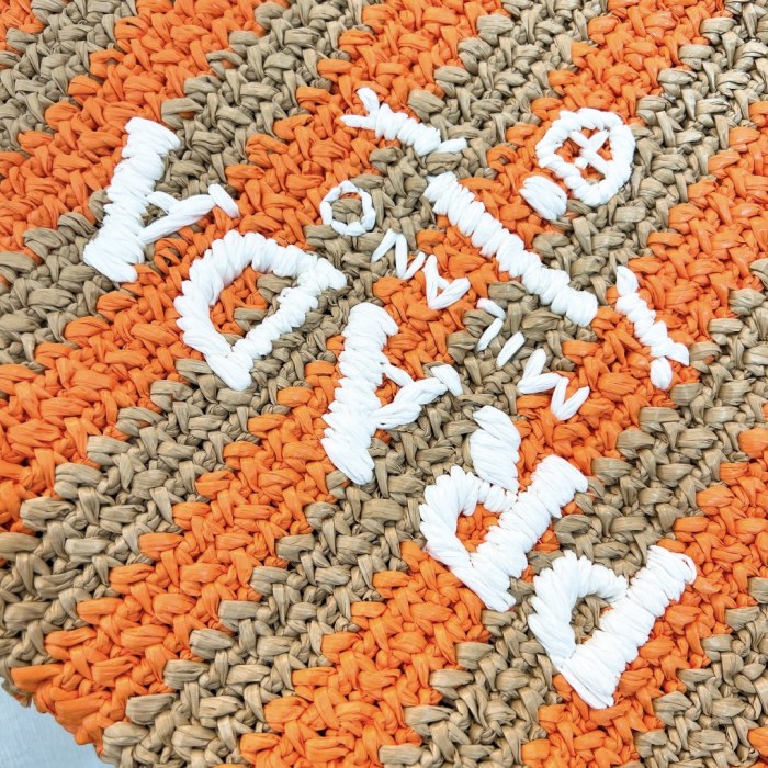 Crochet Tote Bag“40*34*15CM”-0821=