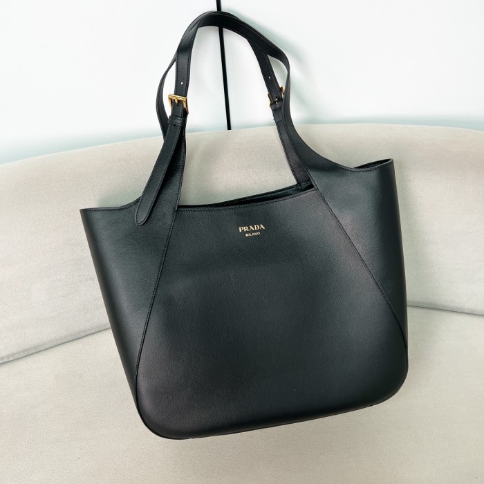 Large Leather Tote Bag“37*33*9CM”-0831=
