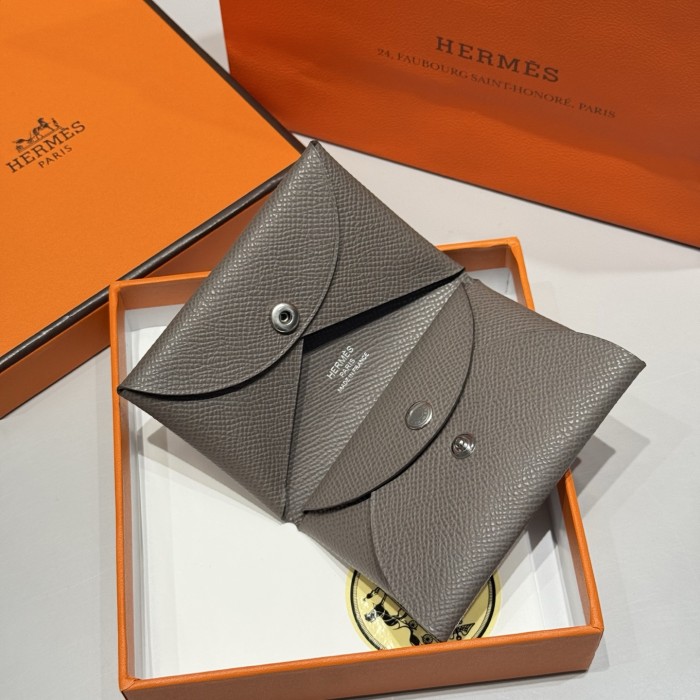 Calvi Duo Card Holder Epsom“10.5*7*1.3CM”-004=