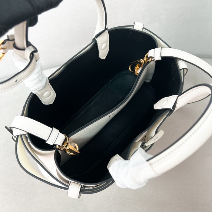 Buckle Leather Handbag With Belt“32*23*11CM”-0821=