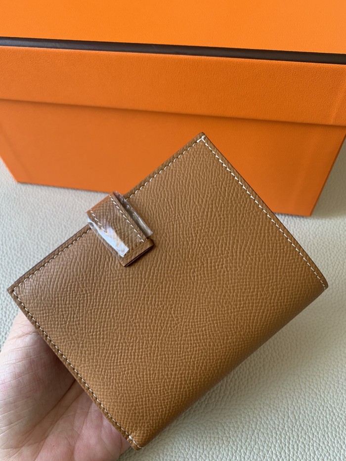 Bearn Compact Wallet Epsom Leather“10*12CM” -053=