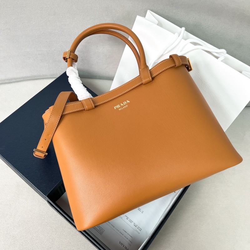 Buckle Small Leather Handbag With Double Belt“35*25*14CM”-0821=
