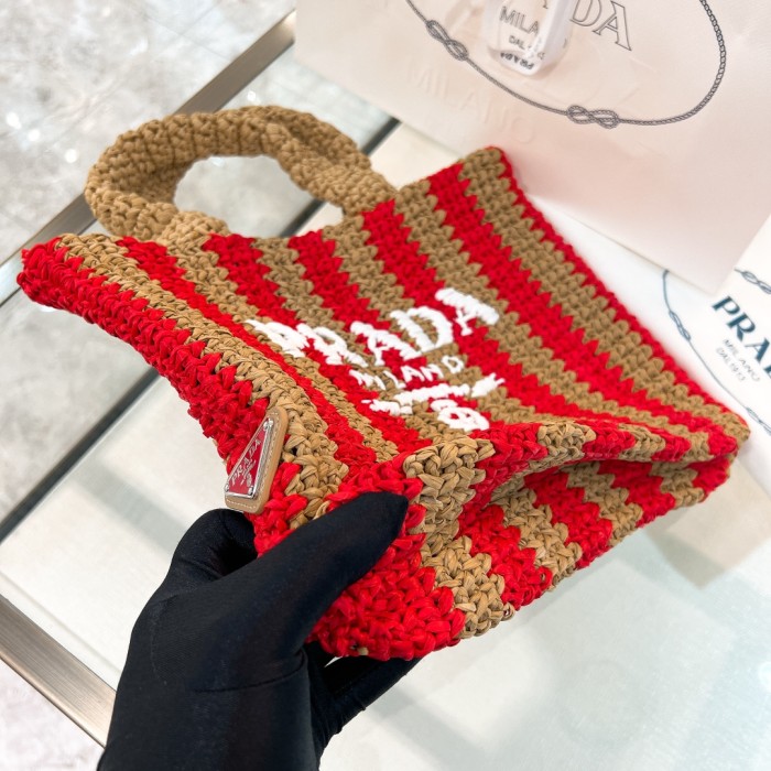 Crochet Tote Bag“24*24*8CM”-089=