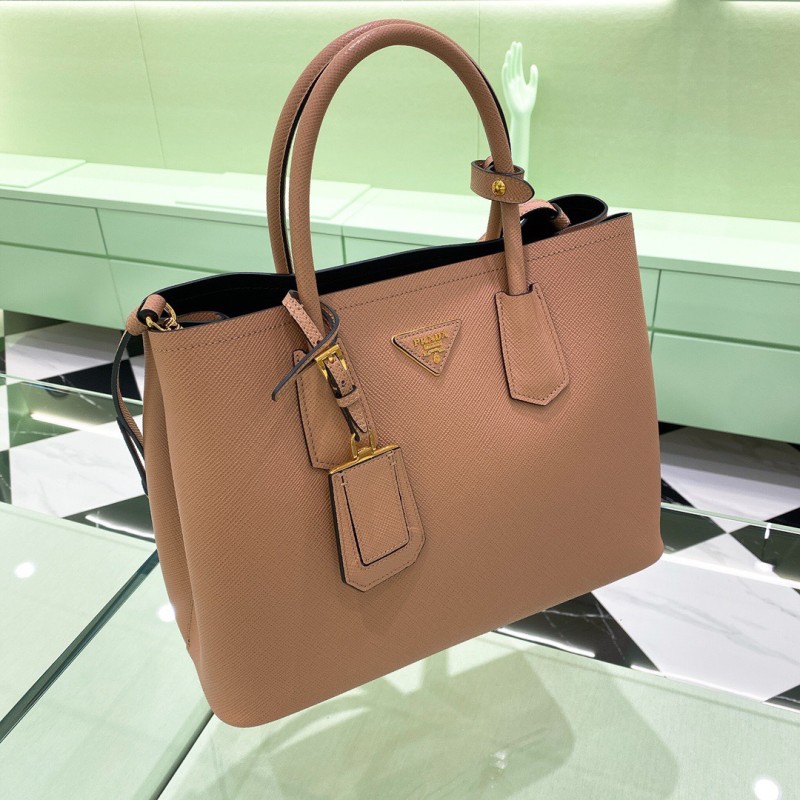 Double Saffiano leather bag“33*25*14.5CM”-0031=