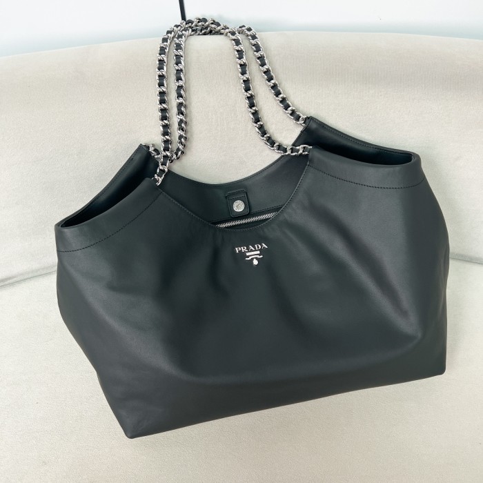Soft Calf Chain Tote Bag“39*29*19CM”-0821=