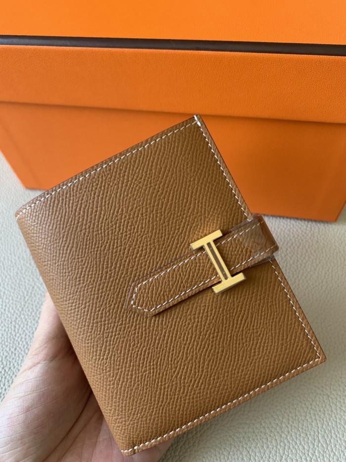 Bearn Compact Wallet Epsom Leather“10*12CM” -053=