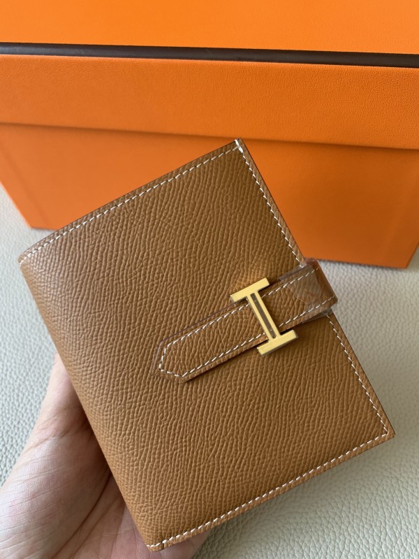 Bearn Compact Wallet Epsom Leather“10*12CM” -053=
