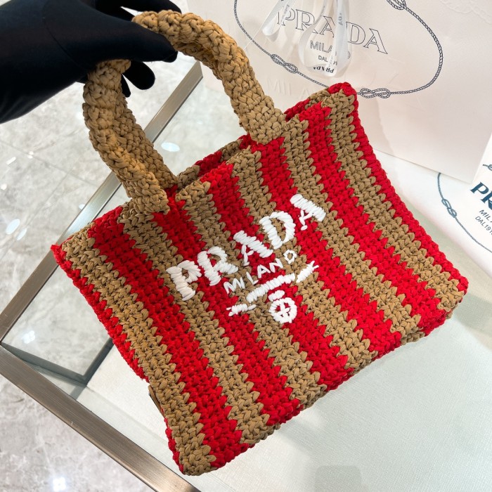 Crochet Tote Bag“24*24*8CM”-089=