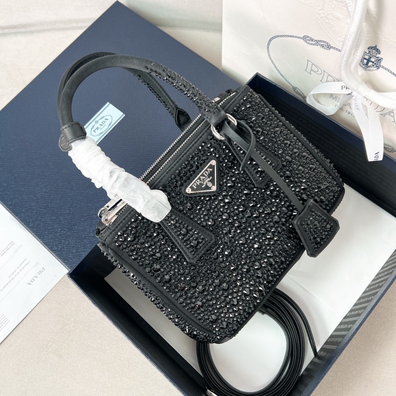 Galleria Satin Micro-Bag With Decorations“20×14.5×9.5CM”-0821=