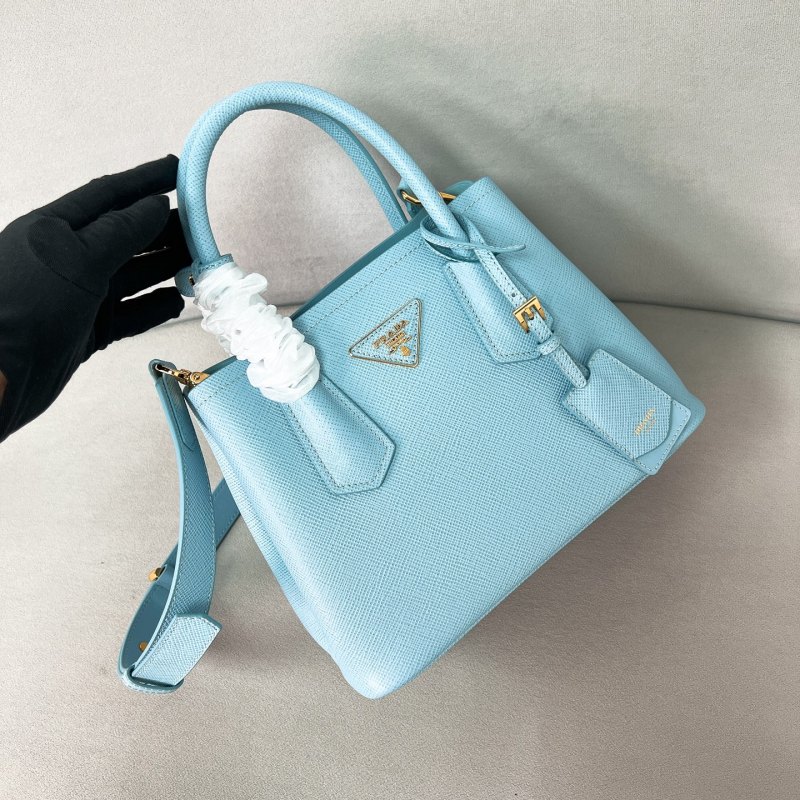 Small Double Saffiano leather bag“25*18.5*12.5CM”-0811=