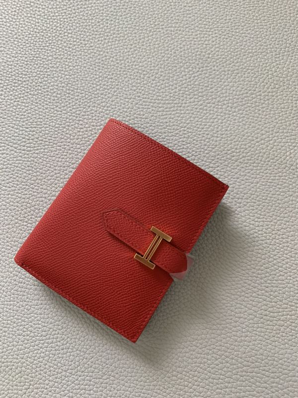 Bearn Compact Wallet Epsom Leather“10*12CM” -053=
