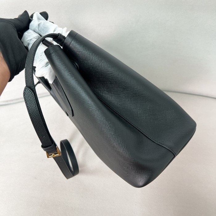 Double Saffiano leather bag“33*25*14.5CM”-0031=