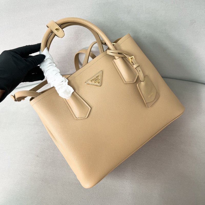 Double Saffiano leather bag“33*25*14.5CM”-0031=