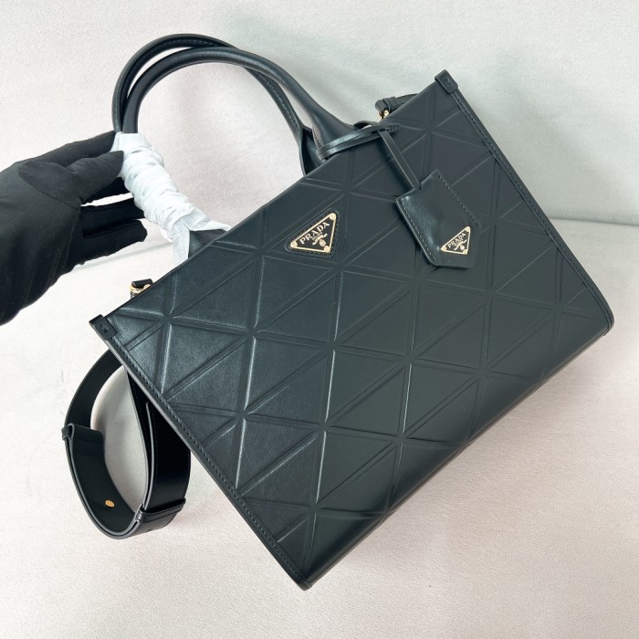 Large Leather Symbole Bag With Topstitching“30*23.5*9.5CM”-0021=