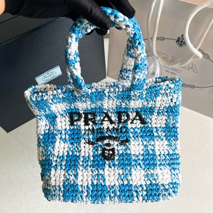 Crochet Tote Bag“24*24*8CM”-089=