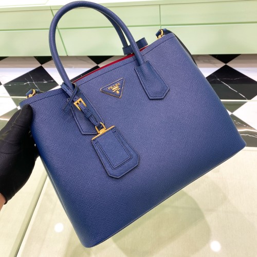 Double Saffiano leather bag“33*25*14.5CM”-0031=