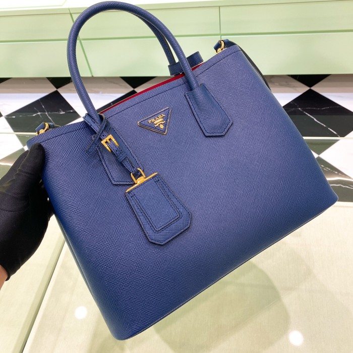 Double Saffiano leather bag“33*25*14.5CM”-0031=