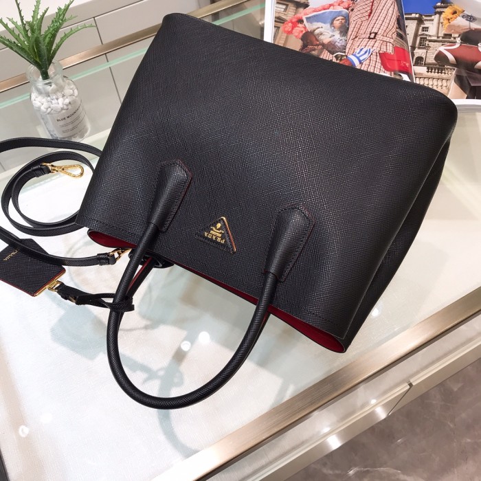Double Saffiano leather bag“33*25*14.5CM”-0031=